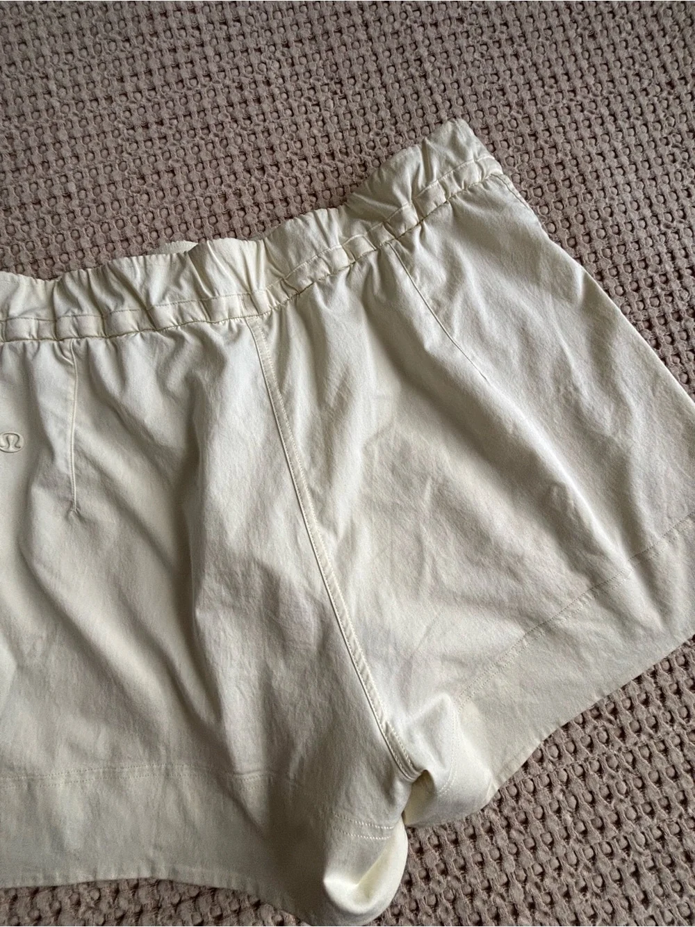 lululemon athletica Yellow Elastic Drawstring Athletic Shorts